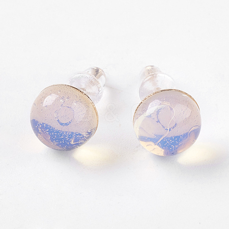 Opalite Ear Studs EJEW-G223-A14-1