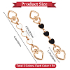 2Pcs 2 Colors Alloy Enamel Purse Strap Extenders FIND-BBC0002-47G-2