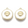 Brass Enamel Charms KK-N232-50A-NF-1