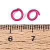 Spray Painted Iron Open Jump Rings IFIN-T017-04C-09-3