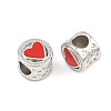 Alloy Enamel European Beads AL-CBAC2D3-22P-04-2