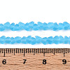 Frosted Transparent Glass Beads X1-GLAA-N016-4mm-06-4
