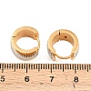 Two Tone 304 Stainless Steel Stripe Hoop Earrings EJEW-L307-04GP-04-5