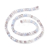 Gradient Color Electroplate Glass Bead Strands X1-GLAA-E042-05D-2