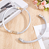 2Pcs 2 Styles Aluminum Purse Handle Frames FIND-BBC0005-29-4