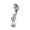 925 Sterling Silver European Beads STER-E064-07AS-2