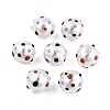 Spot Pattern Opaque ABS Plastic Imitation Pearl Enamel Beads KY-G020-02A-3