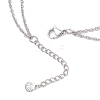 304 Stainless Steel Sea Turtle & Natural Freshwater Shell Star Pendant Double Layer Necklaces for Women NJEW-JN05403-5