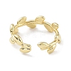 Brass Open Cuff Rings for Women RJEW-A028-03G-3