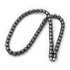 Column Synthetic Non-Magnetic Hematite Beaded Necklaces NJEW-R020-08-4