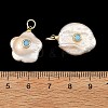Natural Baroque Keshi Pearl Pendants PALLOY-JF06005-3