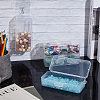 10Pcs Transparent Plastic Storage Boxes CON-BC0007-78B-5