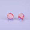 Printed Round Silicone Focal Beads SI-JX0056A-74-1