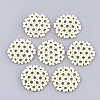 Spray Painted Acrylic Woven Beads FIND-T044-29E-1