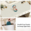 Portable Travel Round Velvet Jewelry Set Storage Zipper Boxes CON-TAC0001-11A-9
