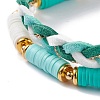 Handmade Polymer Clay Heishi Beads Bracelets Set X-BJEW-TA00040-03-6