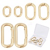 SUNNYCLUE 6Pcs 3 Style Brass Spring Gate Rings DIY-SC0019-62-1