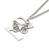 201 Stainless Steel Necklaces NJEW-Q336-01Z-P-4