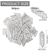 100Pcs Alloy Crystal Rhinestone Spacers Bars FIND-CA0009-71B-2