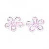 Plated UV Acrylic Beads TACR-S161-04B-2