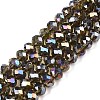 Electroplate Glass Beads Strands EGLA-A034-T8mm-B19-1