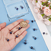 6 Pairs Shell Pearl Ball Stud Earrings EJEW-BBC0001-35A-3