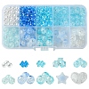 10 Styles Transparent Crackle Acrylic Beads MACR-FS0001-81-1