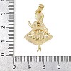 Brass Micro Pave Cubic Zirconia Pendants KK-Z123-18G-3