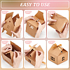 House Shape Cardboard Candy Storage Box CON-WH0084-89B-4