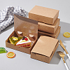 Disposable Kraft Paper Food Box CON-WH0084-36B-5