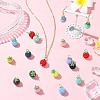 100Pcs Rubberized Style ABS Plastic Pendants KY-CJ0002-14-6