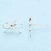 Brass Stud Earring Findings X-KK-S350-013S-3