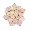 26Pcs Alloy Enamel Letter A~Z Connector Charms FIND-TAC0028-14C-2