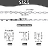 DIY Chain Bracelet Necklace Making Kits DIY-SC0020-21P-2
