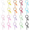 20Pcs Spray Painted Eco-Friendly Alloy Swivel Snap Hook Clasps FIND-SC0017-11-1