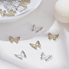 20Pcs 2 Colors Alloy Rhinestone Cabochons FIND-LP0003-64-1