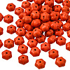 100Pcs Autumn Theme Dyed Synthetic Turquoise Beads G-SP0001-42-1