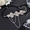 Glass Rhinestone HeadBands for Women OHAR-WH0021-74P-4
