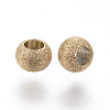 Ion Plating(IP) 304 Stainless Steel Textured Spacer Beads X-STAS-P108-04G-2