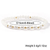 Fashion Natural Freshwater Pearl & Brass & Glass Beaded Stretch Bracelets for Women SF7008-3-2