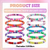 10Pcs Polymer Clay Bracelets BJEW-SW001601-2