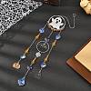 Halloween Ghost Bat Alloy Enamel Suncatcher HJEW-TA00494-1