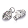 Brass Micro Pave Colorful Cubic Zirconia Pendants KK-P192-11P-3