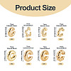 2 Sets 2 Style Adjustable CCB Plastic Cuff Earrings EJEW-TA0001-54-3