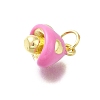 Brass Enamel Charms KK-K400-29G-02-2