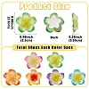 30Pcs 6 Colors Resin Cabochons RESI-YW0005-98-3