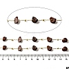 Handmade Natural Mahogany Obsidian Chip Beaded Chains CHC-F020-09G-16-2