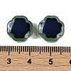 Two Tone Crackle Glass Beads GLAA-Z007-11E-4