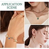 10Pcs Alloy Rhinestone Pendants ALRI-YW0001-25A-6