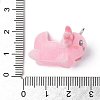 Flocky Opaque Resin Pendants RESI-G105-06E-3